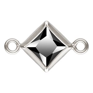 4.0mm Black 3A CZ Square Bezel Connector SPAT