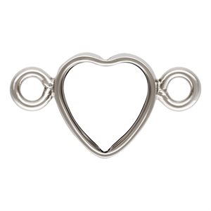 4.0mm Horizontal Heart Bezel Connector SPAT