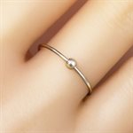 1.0mm Spinner Ring w / 3.0mm Bead Size 5 AT