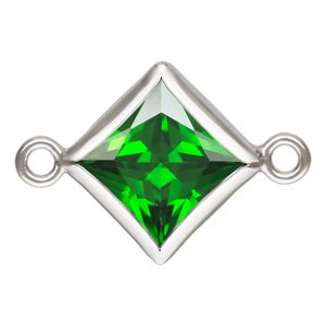 5.0mm Green 3A CZ Square Bezel Connector SPAT