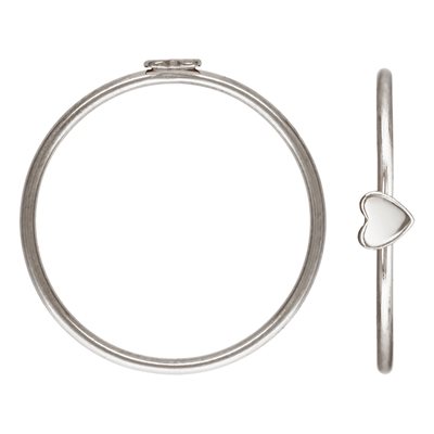 3.5mm Heart Stacking Ring Size 6 AT 3.5mm Heart Stacking Ring Size 6 AT