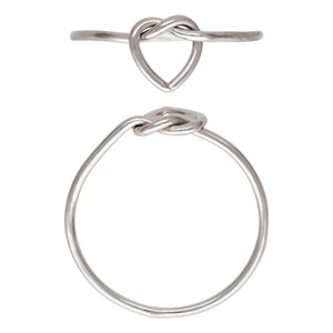 Heart Love Knot Ring Size 5 AT
