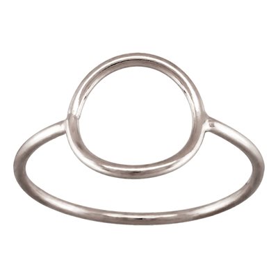 10mm Open Circle Ring (1mm Wire) Size 6 AT 10mm Open Circle Ring (1mm Wire) Size 6 AT