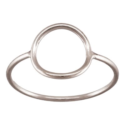 10mm Open Circle Ring (1mm Wire) Size 7 AT
