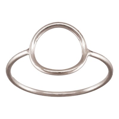 10mm Open Circle Ring (1mm Wire) Size 7 AT 10mm Open Circle Ring (1mm Wire) Size 7 AT