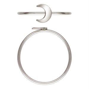 5.1x6.3mm Moon Stacking Ring Size 6 AT