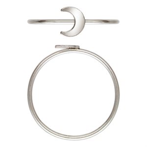 5.1x6.3mm Moon Stacking Ring Size 7 AT