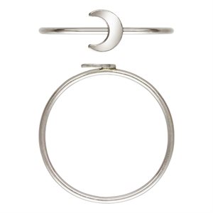 5.1x6.3mm Moon Stacking Ring Size 8 AT