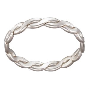 2.4mm Woven Ring Size 6 AT