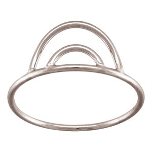 6.2mm Double Arch Ring (1mm Wire) Size 6 AT