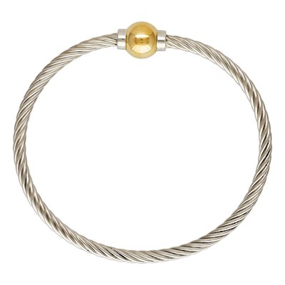 6.5" Threaded GF Ball Cable Bracelet AT