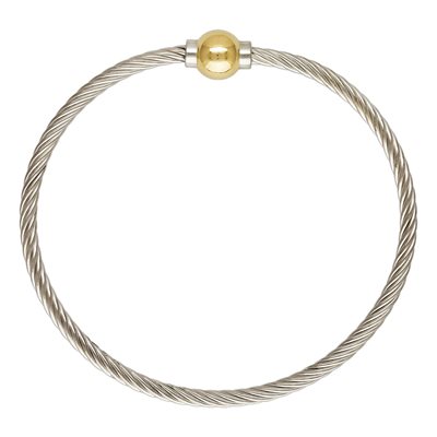 7.5" Threaded GF Ball Cable Bracelet AT