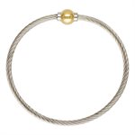 7.5" Threaded GF Ball Cable Bracelet AT
