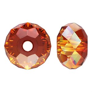 18mm Crystal Bead Red Magma