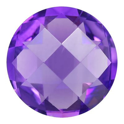 6.0mm Double Sided Checkerboard Amethyst