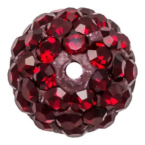 10.0mm Dark Siam Crystal Bead 1.1mm Hole