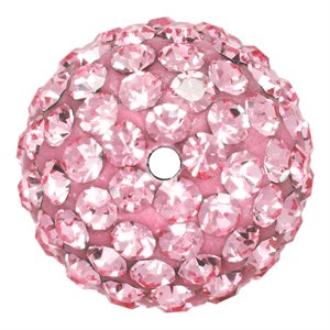 10.0mm Light Rose Crystal Bead 1.2mm Hole