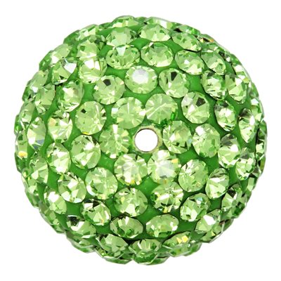 12.0mm Peridot Crystal Bead 1.2mm Hole 12.0mm Peridot Crystal Bead 1.2mm Hole