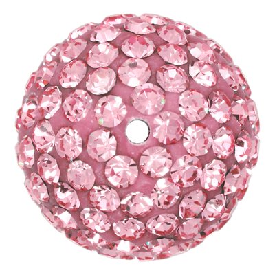 12.0mm Light Rose Crystal Bead 1.2mm Hole