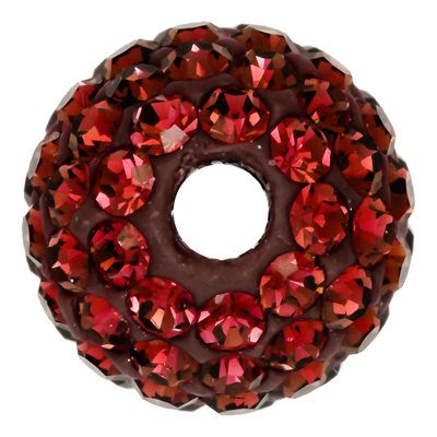8.0mm Dark Siam Crystal Bead 2.5mm Hole 8.0mm Dark Siam Crystal Bead 2.5mm Hole