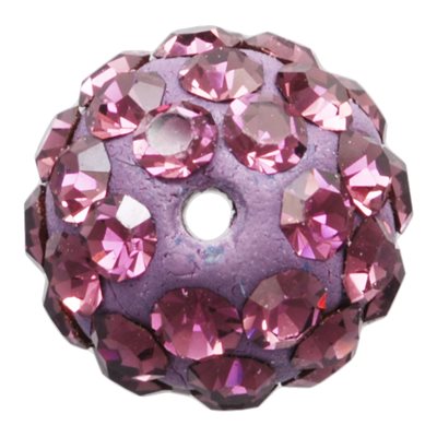 6.0mm Amethyst Crystal Bead 1.0mm Hole