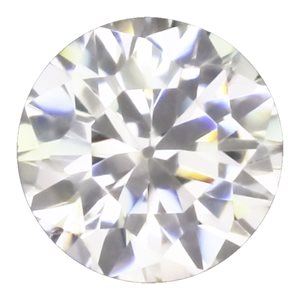 2.5mm Round White CZ AA-Quality