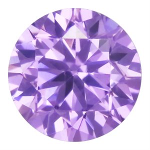 2.0mm Round Light Amethyst CZ 3A-Quality