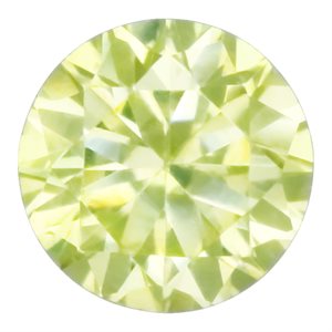 2.0mm Round Lime CZ 3A-Quality