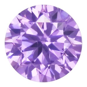 3.0mm Round Light Amethyst CZ 3A-Quality