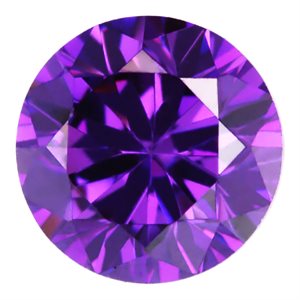 4.0mm Round Amethyst CZ 3A-Quality