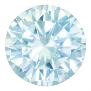 4.0mm Round Aquamarine CZ 3A-Quality