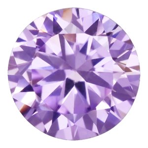 4.0mm Round Light Amethyst CZ 3A-Quality
