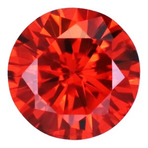 4.0mm Round Ruby CZ 3A-Quality