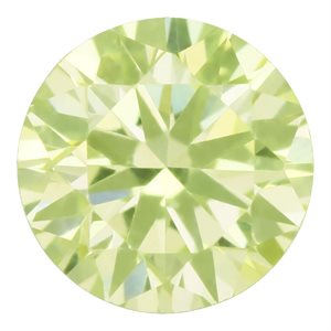 4.0mm Round Lime CZ 3A-Quality