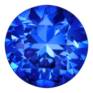 4.0mm Round Sapphire Dark CZ 3A-Quality