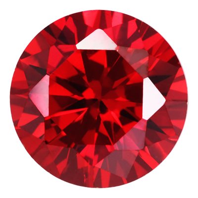 6.0mm Round Garnet CZ 3A-Quality