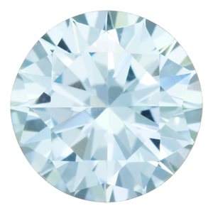 6.0mm Round Aquamarine CZ 3A-Quality