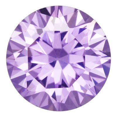 6.0mm Round Light Amethyst CZ 3A-Quality