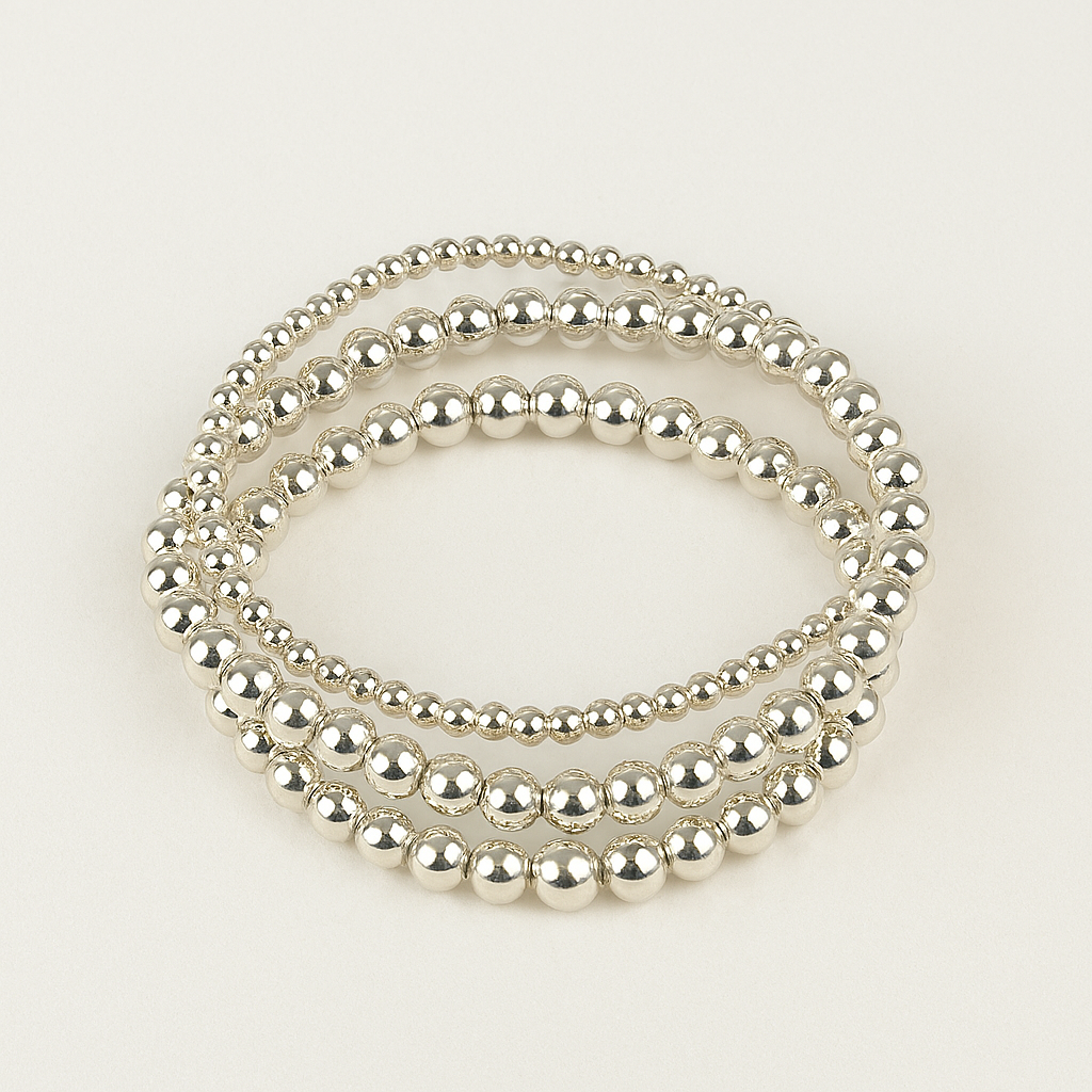 6.5" 4.0mm Beaded Stretchy Bracelet AT
