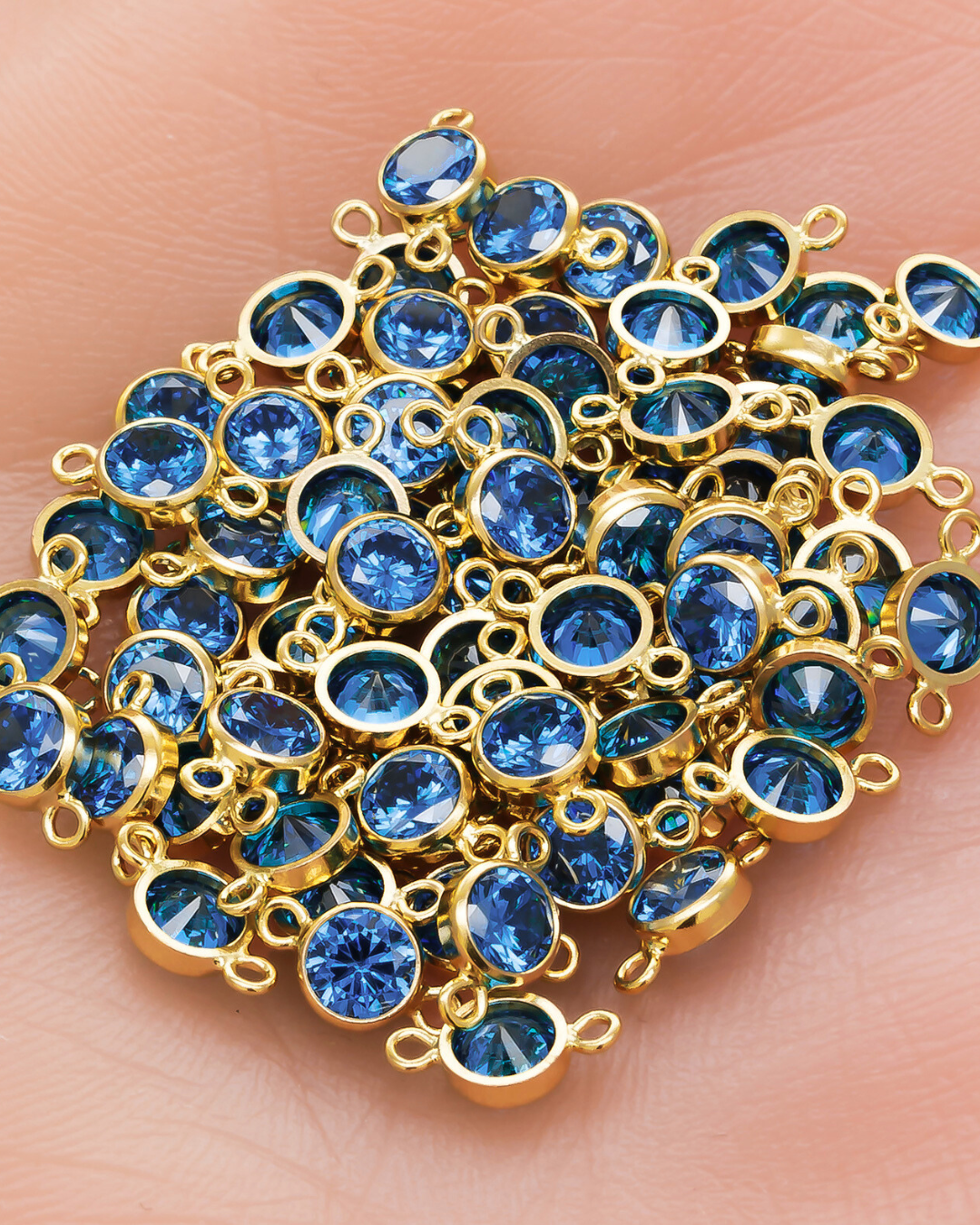 3.0mm Sapphire 3A CZ Bezel Connector