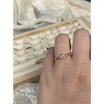 4mm White 3A CZ Bezel Ring Size 7