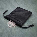 2.75x3.5" AT Black Fabric Pouch