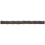 3.0mm Brown Braided Leather (25 Mtr Spool)