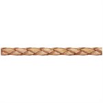 3mm Antique Natural Braided Leather 25 Mtr