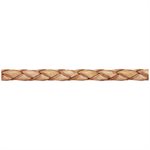 3mm Antique Natural Braided Leather 25 Mtr