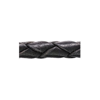 3.0mm Black Braided Leather (25 Mtr Spool) 3.0mm Black Braided Leather (25 Mtr Spool)