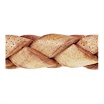 4mm Antique Natural Braided Leather 25 Mtr