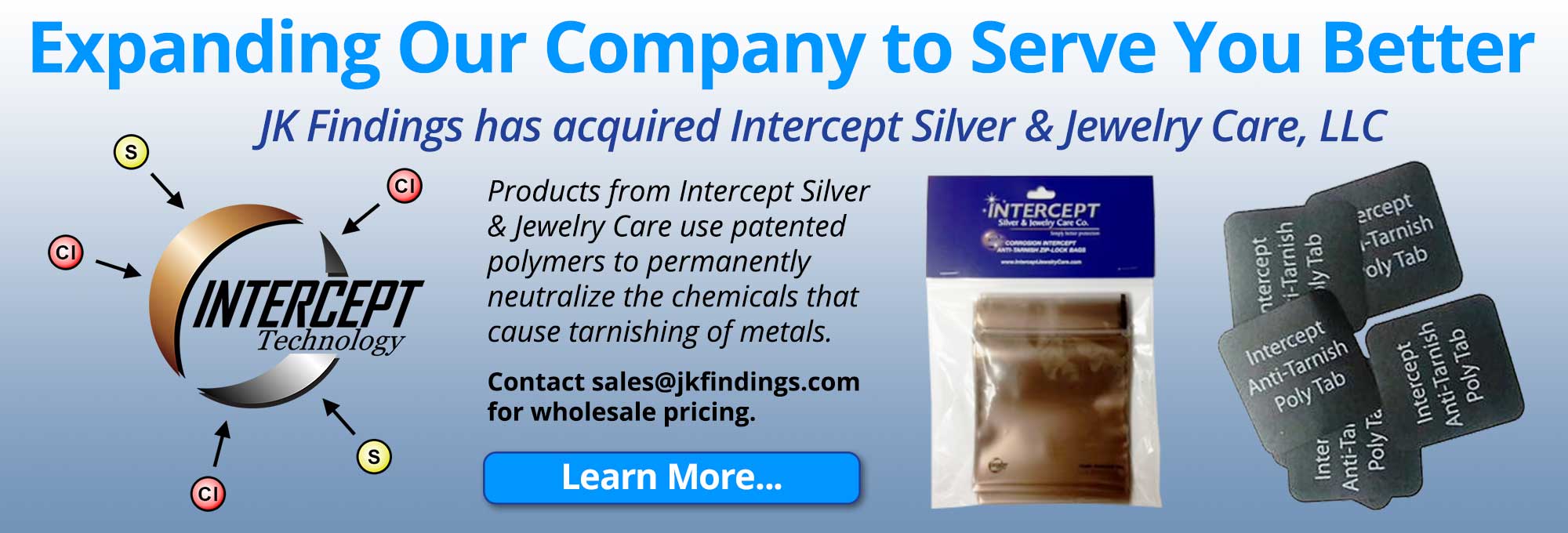 JK Findings Acquires Intercept Silver and Jewelry Care