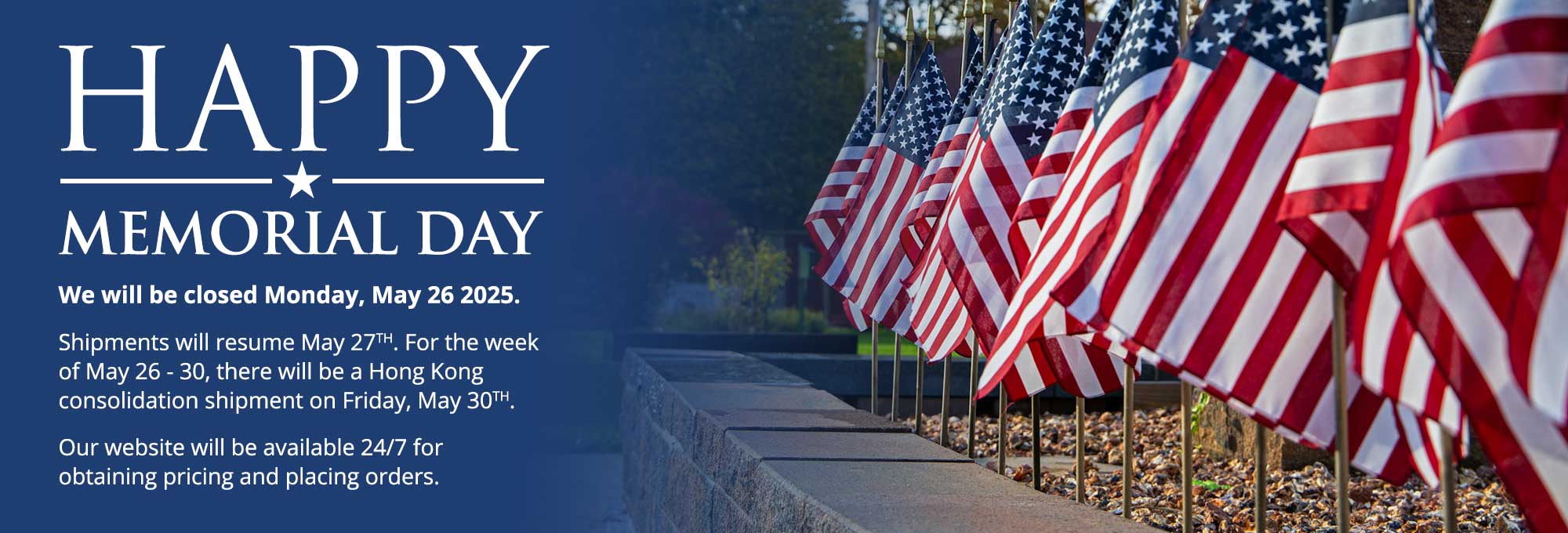 Memorial Day Holiday